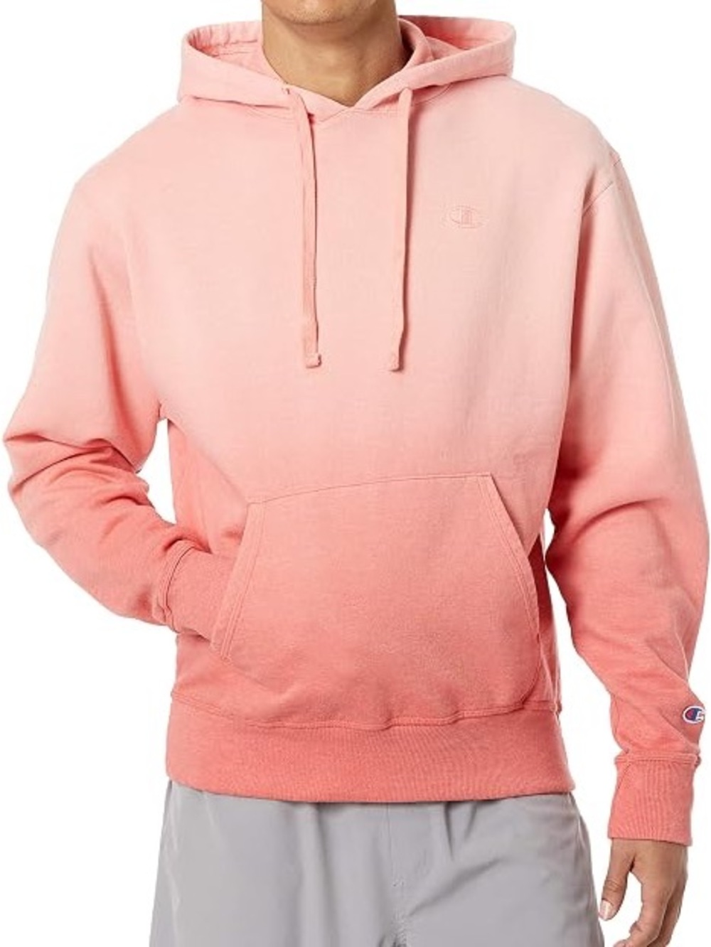 Champion Powerblend Ombre Coral Hooded Pullover
